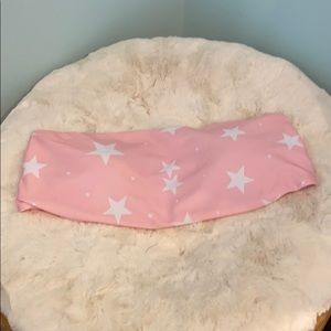 Strapless Pink Bikini Top